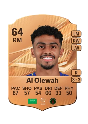 Al Olewah - 64 - Rare EA FC 27 card