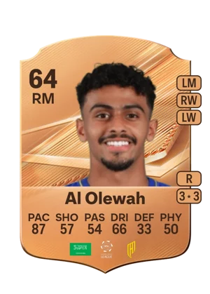 Al Olewah - 64 - Rare EA FC 27 card