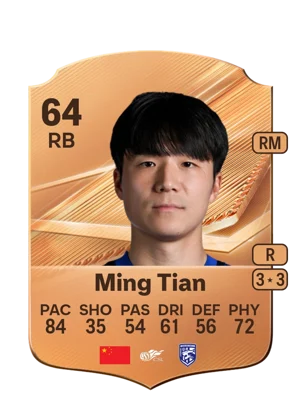Ming Tian - 64 - Rare EA FC 27 card