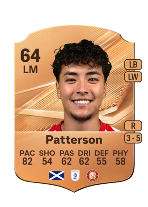 Patterson - 64 - Rare EA FC 27 card