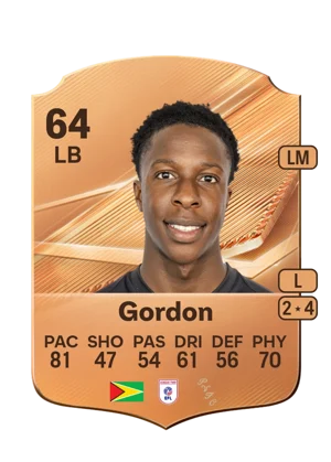 Gordon - 64 - Rare EA FC 27 card