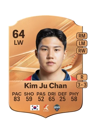 Kim Ju Chan - 64 - Rare EA FC 27 card