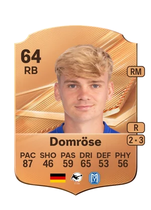 Domröse - 64 - Rare EA FC 27 card