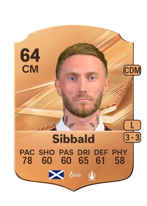 Sibbald - 64 - Rare EA FC 27 card