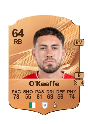 O'Keeffe - 64 - Rare EA FC 27 card