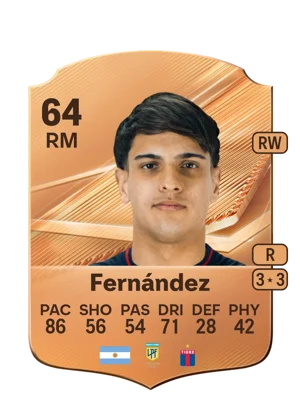 Fernández - 64 - Rare EA FC 27 card
