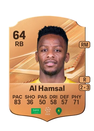 Al Hamsal - 64 - Rare EA FC 27 card