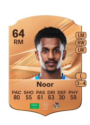 Noor - 64 - Rare EA FC 27 card