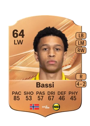 Bassi - 64 - Rare EA FC 27 card