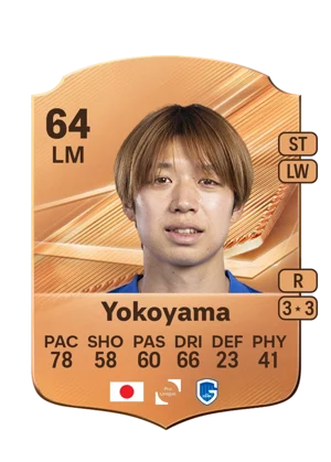 Yokoyama - 64 - Rare EA FC 27 card