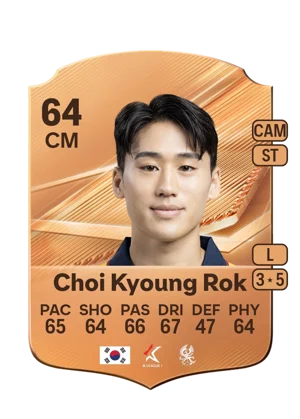 Choi Kyoung Rok - 64 - Rare EA FC 27 card