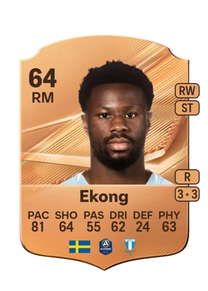Ekong - 64 - Rare EA FC 27 card