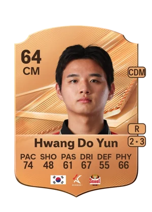 Hwang Do Yun - 64 - Rare EA FC 27 card