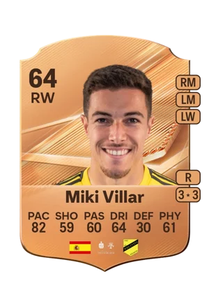 Miki Villar - 64 - Rare EA FC 27 card