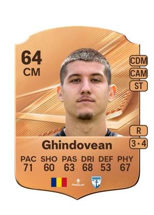 Ghindovean - 64 - Rare EA FC 27 card