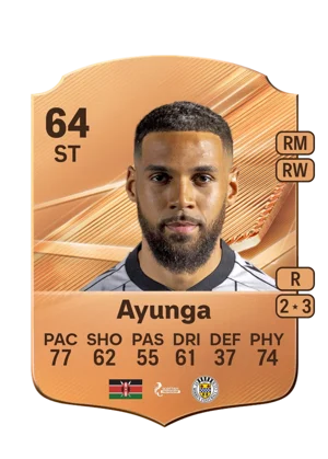 Ayunga - 64 - Rare EA FC 27 card