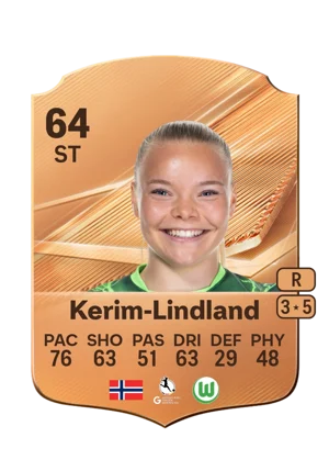 Kerim-Lindland - 64 - Rare EA FC 27 card