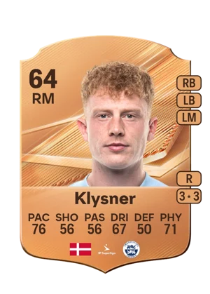 Klysner - 64 - Rare EA FC 27 card