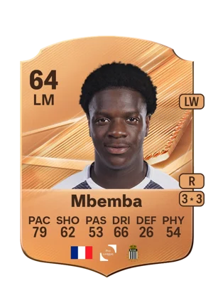 Mbemba - 64 - Rare EA FC 27 card
