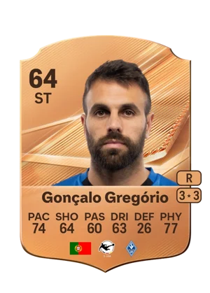 Gonçalo Gregório - 64 - Rare EA FC 27 card
