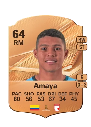 Amaya - 64 - Rare EA FC 27 card