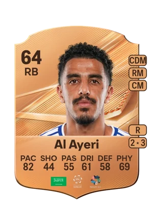 Al Ayeri - 64 - Rare EA FC 27 card