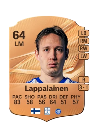 Lappalainen - 64 - Rare EA FC 27 card