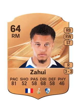 Zahui - 64 - Rare EA FC 27 card