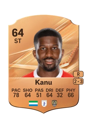 Kanu - 64 - Rare EA FC 27 card