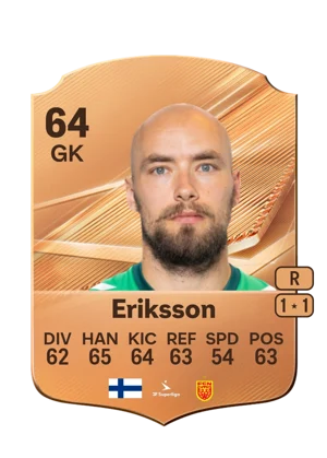 Eriksson - 64 - Rare EA FC 27 card