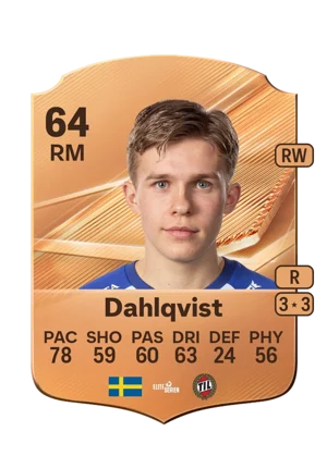 Dahlqvist - 64 - Rare EA FC 27 card
