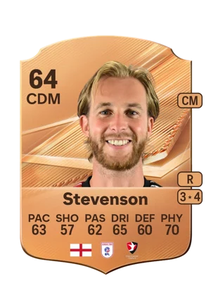 Stevenson - 64 - Rare EA FC 27 card