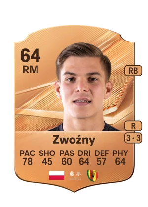 Zwoźny - 64 - Rare EA FC 27 card