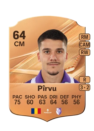 Pîrvu - 64 - Rare EA FC 27 card