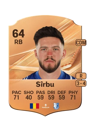 Sîrbu - 64 - Rare EA FC 27 card