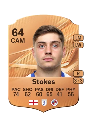Stokes - 64 - Rare EA FC 27 card
