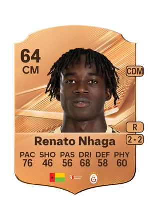 Renato Nhaga - 64 - Rare EA FC 27 card