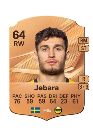 Jebara - 64 - Rare EA FC 27 card