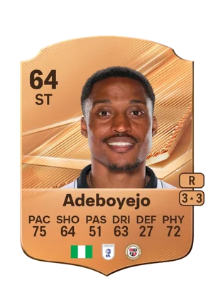 Adeboyejo - 64 - Rare EA FC 27 card