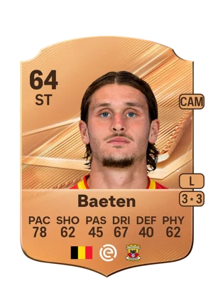 Baeten - 64 - Rare EA FC 27 card