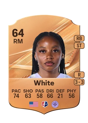 White - 64 - Rare EA FC 27 card