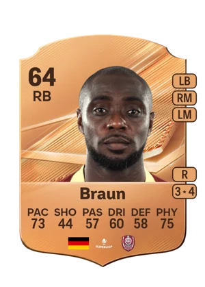 Braun - 64 - Rare EA FC 27 card