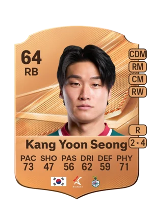 Kang Yoon Seong - 64 - Rare EA FC 27 card