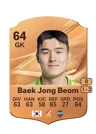 Baek Jong Beom - 64 - Rare