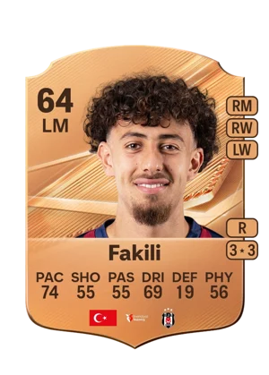 Fakili - 64 - Rare EA FC 27 card