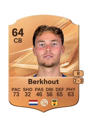 Berkhout - 64 - Rare EA FC 27 card