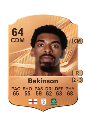 Bakinson - 64 - Rare EA FC 27 card