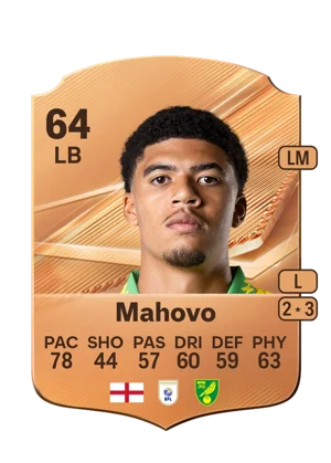 Mahovo - 64 - Rare EA FC 27 card