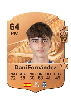 Dani Fernández - 64 - Rare EA FC 27 card