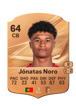 Jónatas Noro - 64 - Rare EA FC 27 card